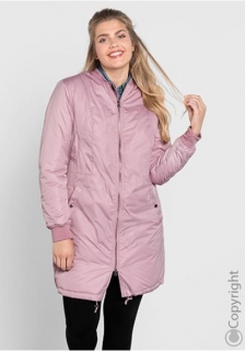 Růžová parka zimní