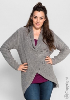 Měkoučký šedý cardigan 